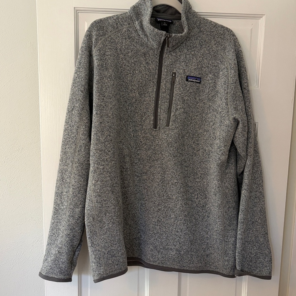 Patagonia Gray Quarter-Zip Jacket